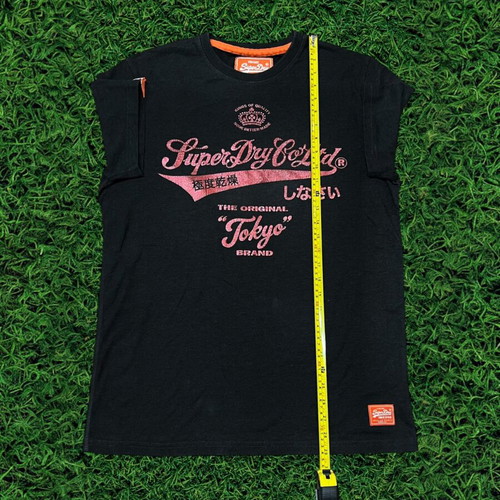 Superdry Vintage Graphic T-Shirt Black Size L like new