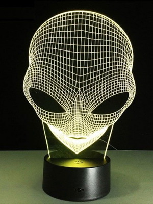 3D Illusion Decorative LED Lamp New Transparent
