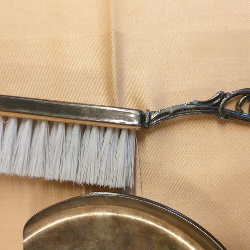 Silver-plated crumb collector used Zoulovits 1950