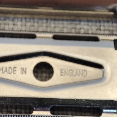 Gillette Tech vintage safety razor made in England with 5 blade packs gift