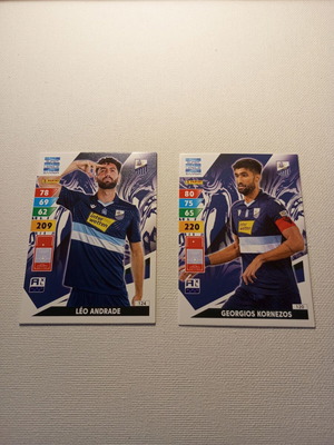 Κάρτες Panini Superleague 2024/25 δυάδα παικτών της Λαμίας σαν καινούργιο