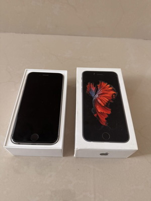 iPhone 6S Space Gray 16 GB used with box, screen defect