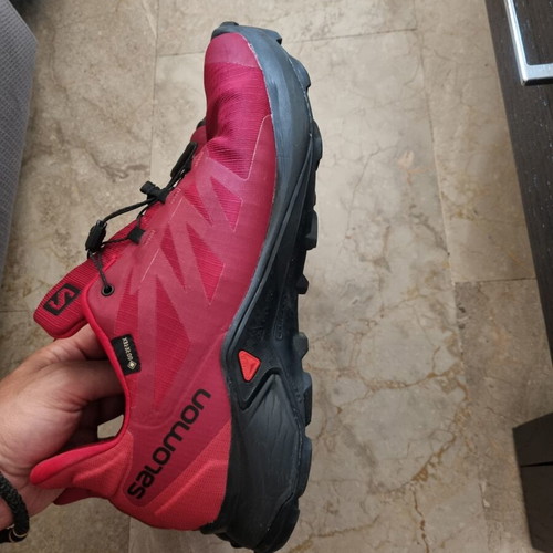 Salomon Supercross 3 GTX athletic shoes size 47 1/3 like new, red