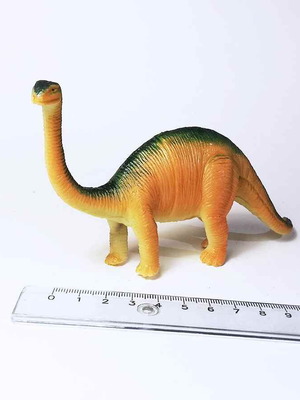 Plastic dinosaur figure used toy animal