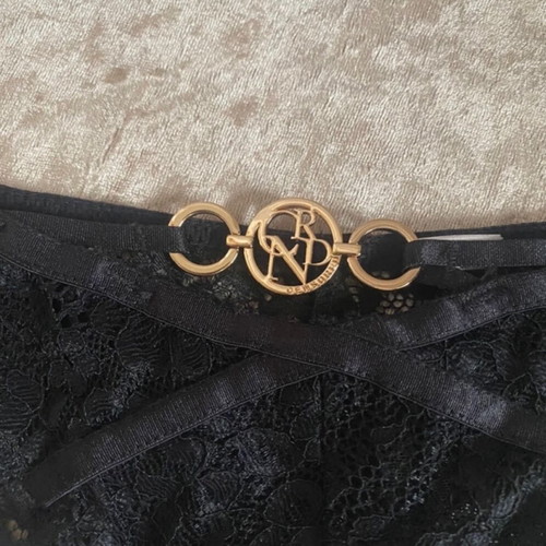New Yorker black lace underwear new, Brazilian cut, size XS
