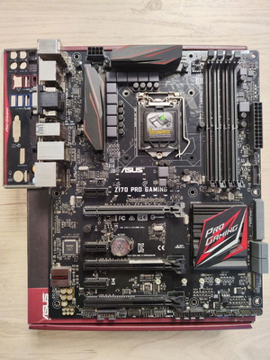 Μητρική ASUS Z170 Pro Gaming μεταχειρισμένη, socket 1151, 6η-7η γενιά