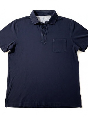 Brunello Cucinelli тъмносиньо поло XL slim fit употребявано