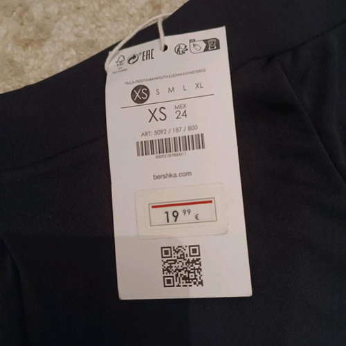 Black Bershka palazzo pants new, size S