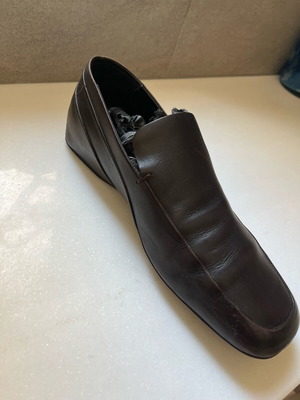 Gucci μοκασίνια μεταχειρισμένα, καφέ, νούμερο 42, φαρδιά γραμμή