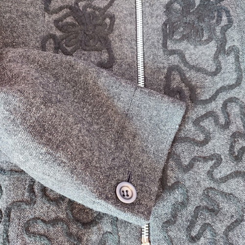 Jean Marie Lie jacket size 46 like new, gray and black