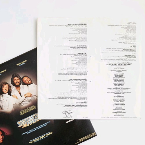 Saturday Night Fever double vinyl record used 1977