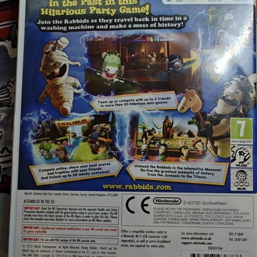 Raving Rabbids Travel in Time Wii used