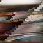  Κρεβατοκάμαρα & κομοδίνα απο μασίφ ξύλο και μέταλλο, με 2 κομοδίνα