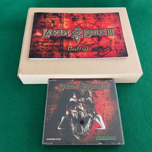 Lands Of Lore III PC used, 4 CDs, box and booklet