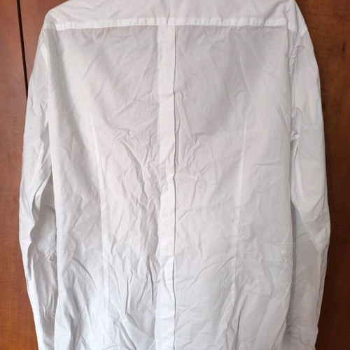 Bitsiani men's shirt with Mao collar, size L, like new, white