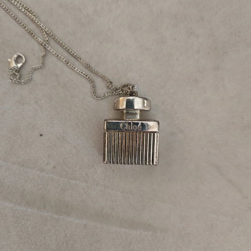 Cloe pendant with 50cm chain vintage bottle jewelry