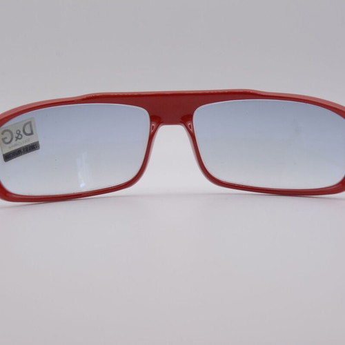 Dolce & Gabbana 2142 910 New Vintage Sunglasses Red Shield Mask Italy NOS