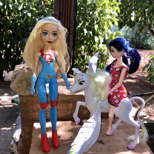 Barbie dolls used with accessories and ponies