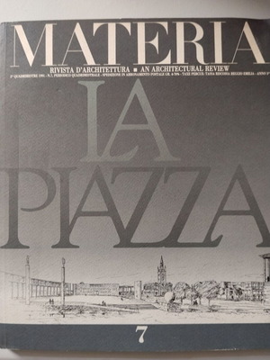 Materia n. 7, La Piazza, 1991 architecture book used