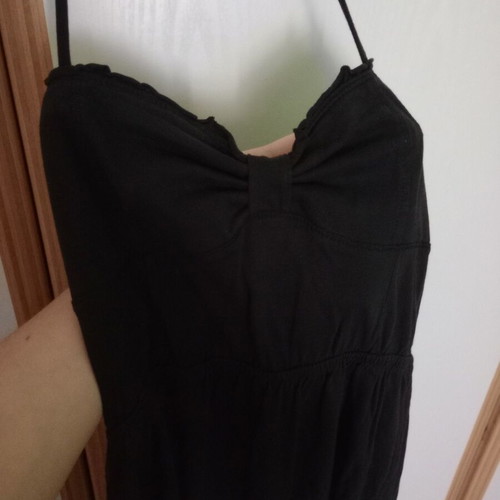 Summer dress black mini Medium Térranova excellent condition