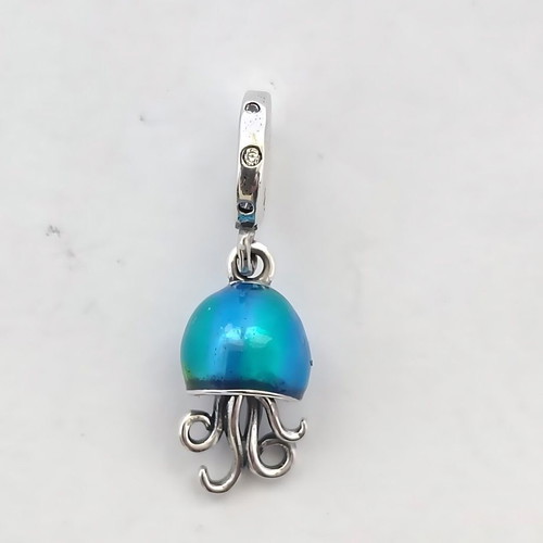 Medusa charm made of S925 silver new, blue and turquoise