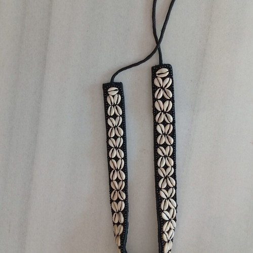 Handmade vintage ethnic belt with shells, like new