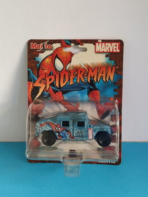 Maisto Marvel Spider-Man Humvee 2004 diecast new pull back