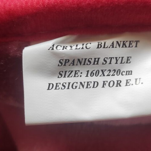 Acrylic Blanket 160x220 like new