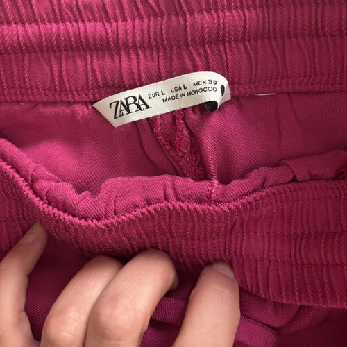 Zara fuchsia summer pants like new, size L
