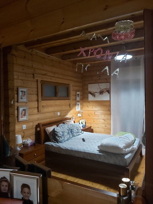 Καθρέφτης κρεβατοκάμαρας μεταχειρισμένος, κερασιά, μασίφ ξύλο, 105x85 εκ.