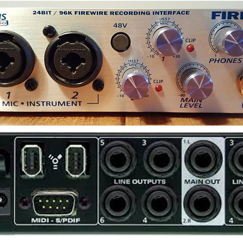 PreSonus FireBox audio interface used