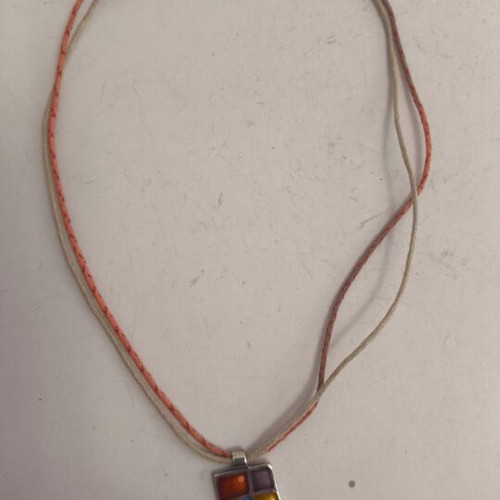 Handmade 925 Iosif pendant with enamel, 37 cm, like new