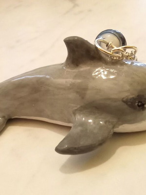 Dolphin decorative figurine new, 9 cm miniature