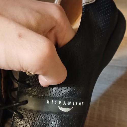 Hispanitas ballerinas like new, size 42, black leather
