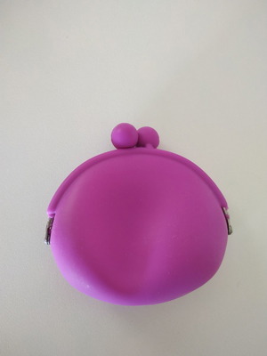 Small wallet used, purple, perfect for coins