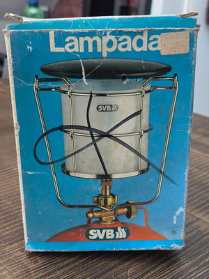 Vintage SVB Gas Lantern with Schott Suprax Glass, like new