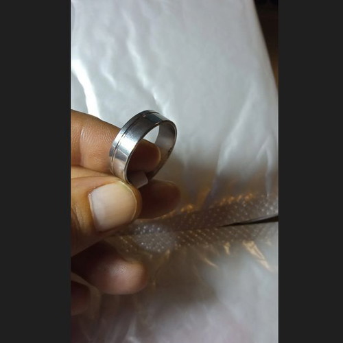 Men's ring new, durable steel, size 21