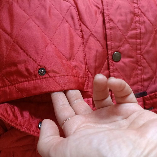 Authentic cloting women's transitional jacket red like new, size L