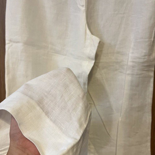 Linen pants white, like new, size M 38 10