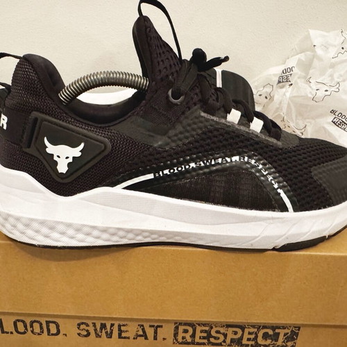 Under Armour Project Rock BSR 3 sneakers No44 like new, black-white