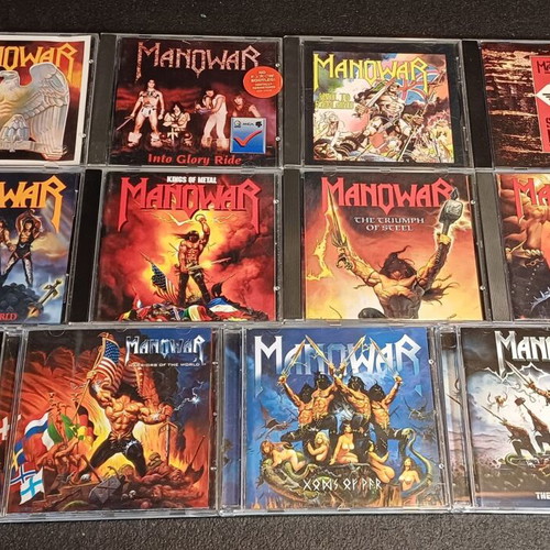 Manowar Complete Discography 11 CDs Used, Heavy Metal