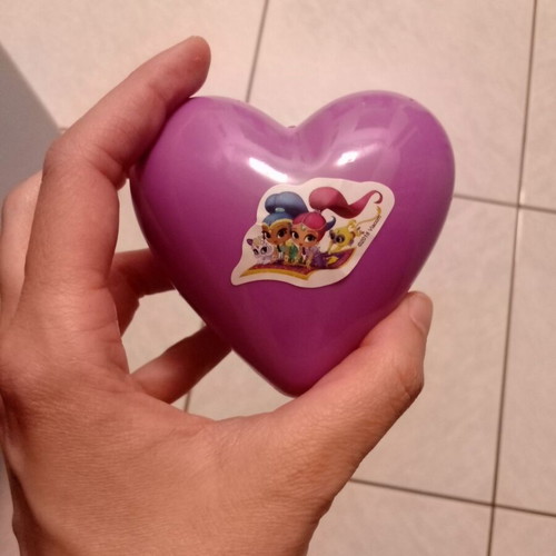 Shimmer and Shine heart box new with ring