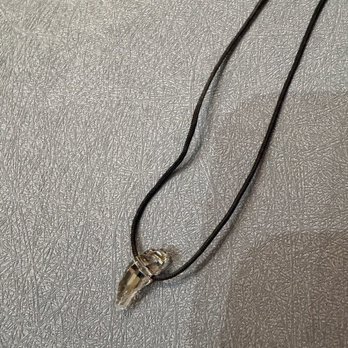 Men's Swarovski necklace new with clear crystal minimal design