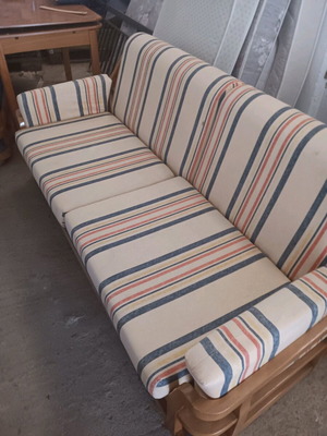 Living room sofa set used with storage space, three-seater, two-seater and armchair