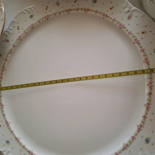 Rosenthal porcelain dinnerware set 72 pieces with floral and gold design