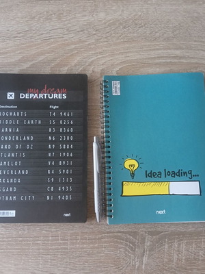 Next spiral notebooks B5 size, pack of 2, 70 sheets