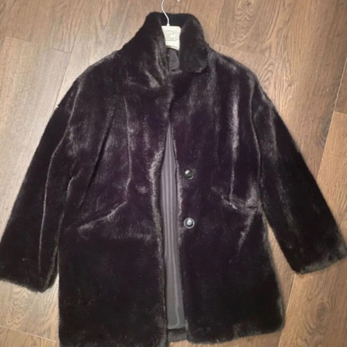 Zara long fur black-brown like new, size XS