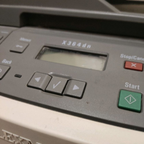 Lexmark X364dn laser printer used, with paper jam issue