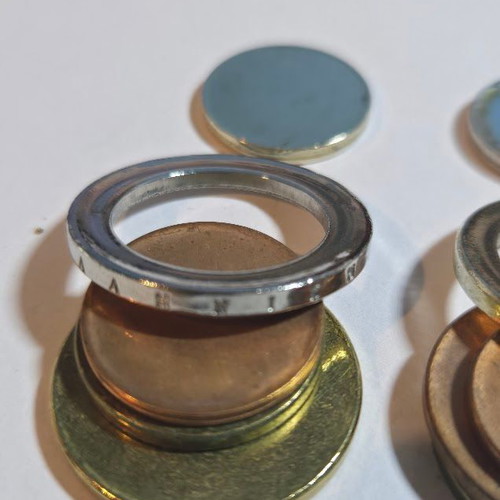 Euro blank planchets new with Greek edge lettering 2€
