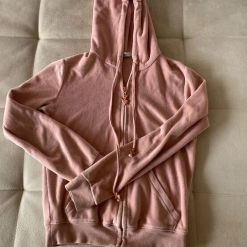 SugarFree pink textured zip-up hoodie, size 152 cm, age 12